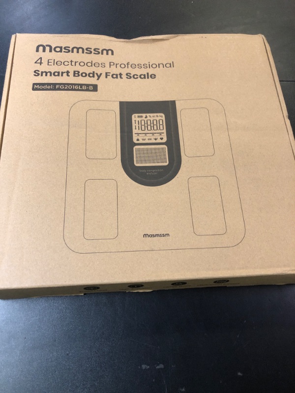 Photo 1 of Masmssm Scale for Body Weight, FSA&HSA Eligible, Smart Scale with 9-in-1 VA Display, Bathroom Scale with 22 Body Metrics, Heart Rate, BMI, Body Fat, Muscle Mass, Compatible with iOS & Android