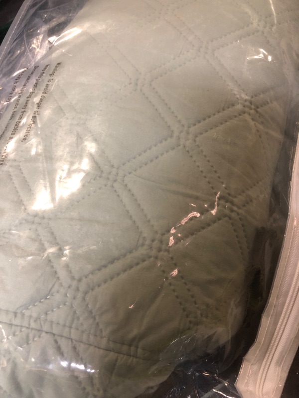 Photo 1 of Ruaozz Waterproof Loveseat Recliner Cover with Console Non-Slip Reclining Couch Covers Split Sofa Slipcovers with Elastic Straps for Kids, Dogs, Pets (Sage Green, 2 Seater)