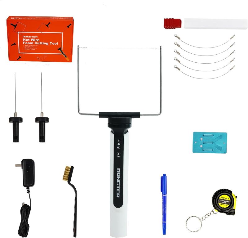 Photo 1 of
RONGTER 4 in 1 Hot Wire Foam Cutter Kit, White Foam Cutter Electric Foam Cutting Tool, Heated Foam Carving Knife Kit