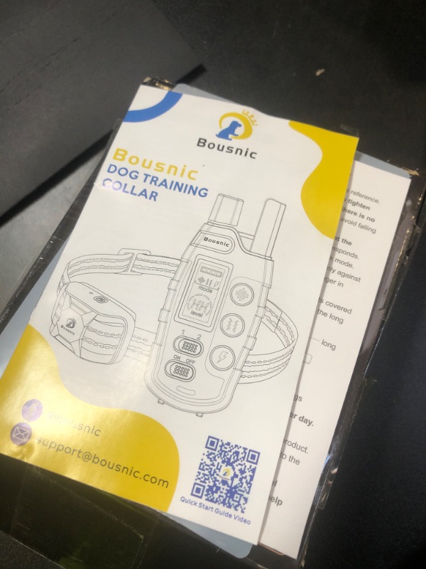 Photo 1 of 
Bousnic Dog Shock Collar - 3300Ft Dog Training Collar with Remote for 5-120lbs Small Medium Large Dogs Rechargeable Waterproof e Collar with Beep (1-8),...