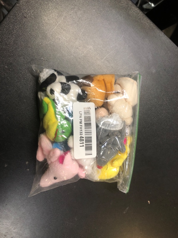 Photo 1 of 10Pcs Finger Puppets Set - Soft Plush Animals Finger Puppet Toys for Kids, Mini Plush Figures Toy Assortment for Boys & Girls, Party Favors for Shows, Playtime, Schools