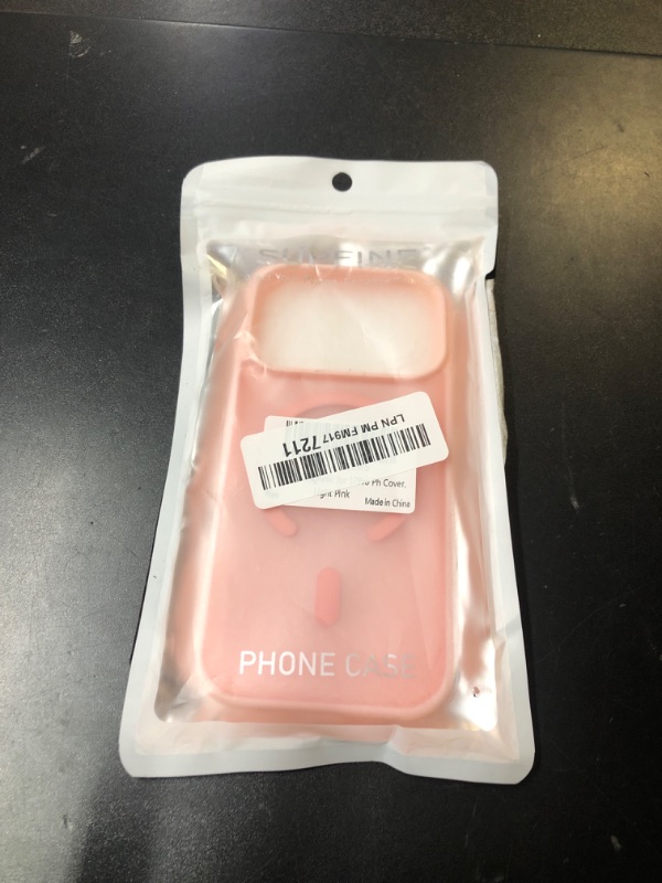 Photo 1 of SUPFINE Magnetic for iPhone 17 Pro Case (Compatible with MagSafe)(Military Grade Drop Protection) Translucent Matte Shockproof with Anti-Fingerprint Phone Cover,Light Pink