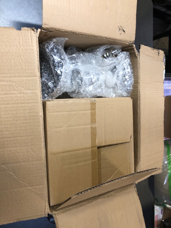 Photo 1 of TLY 3 Pcs Silver Cake Stand Set,Round Cake Stand with Crystal Bling Pendants & Mirrored Base,Elegant Silver Dessert Table Display for Weddings Birthdays Parties