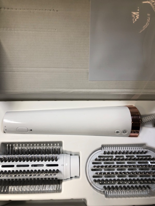 View 3 of "T3 AireBrush Duo Interchangeable Hot Air Blow Dry Brush with Two Attachments ? Includes 15 Heat and Speed Combinations, T3 IonFlow Technology, Volume Booster Switch, Lock-in Cool Shot"