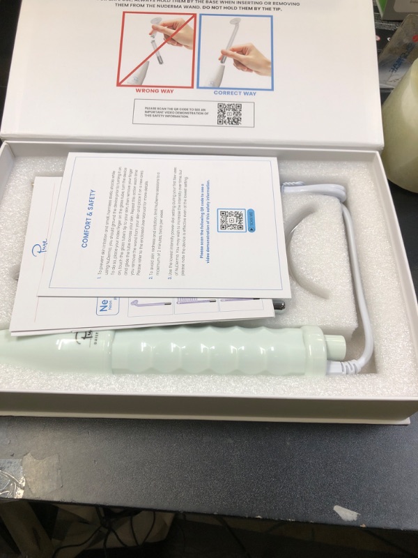 Photo 1 of Pure Daily Care NuDerma Clinical Portable Skin Therapy Wand, Machine with 6 Fusion Neon + Argon Wands – Anti Aging - Clarifying - Skin Tightening & Radiance - Wrinkle Reducing