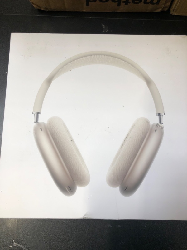 Photo 1 of Apple AirPods Max Wireless Over-Ear Headphones, Pro-Level Active Noise Cancellation, Transparency Mode, Personalized Spatial Audio, USB-C Charging, Bluetooth Headphones for iPhone - Starlight
