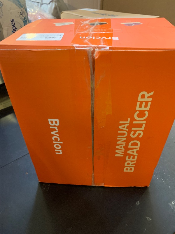 Photo 1 of ?Upgraded?Manual Bread Slicer for Homemade Sourdough Bread,Metal Guide & Adjustable Thickness, Hand Crank Bread Slicer with Scale Line and Suction Cup, Sharp Blade, Suitable for Sourdough Bread, Etc