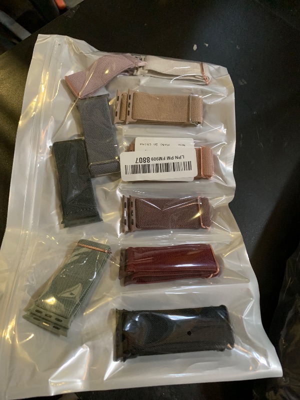 Photo 1 of 10 Pack Stretchy Bands Compatible with Apple Watch Band 40mm 38mm 41mm 42mm 44mm 45mm 46mm 49mm Women Men, Water-Resistant Solo Loop Elastic Sport Straps for iWatch Series 11 10 9 8 7 6 5 4 3 SE Ultra