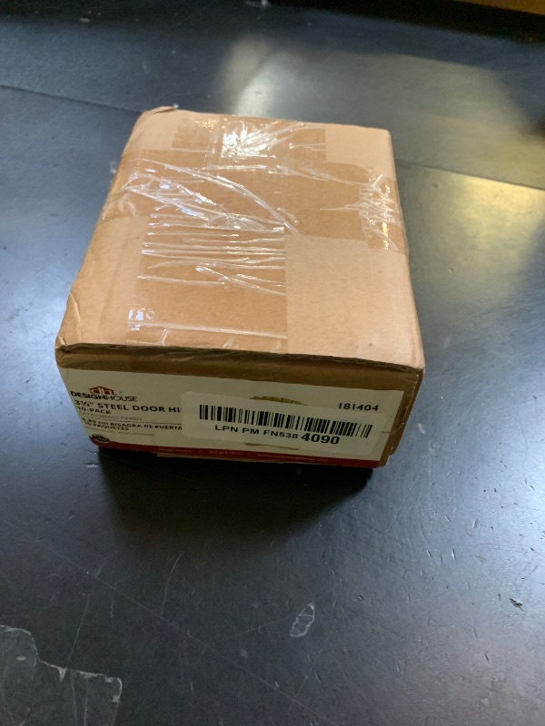 Photo 1 of 10-Pack 3.5-Inch x 3.5-Inch Interior Door Hinges with 5/8-Inch Radius, Satin Brass, Heavy Duty Steel Construction, Left- or Right-Handed – Design House, 181404