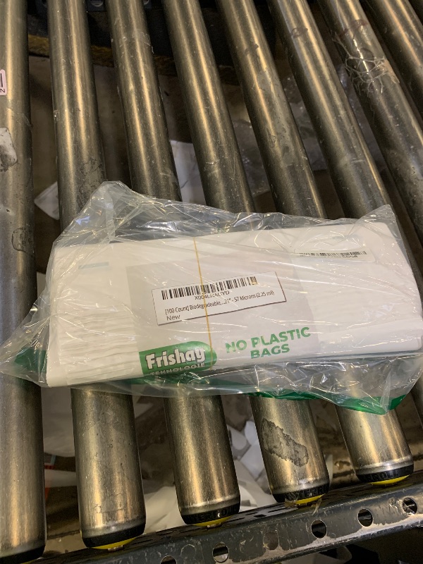 Photo 1 of 100 Count Biodegradable & Reusable T-Shirt Bags with Handles — Extra Heavy Duty 57 Micron (2.25 mil) White Shopping, Retail, Food Trucks & Restaurant Bags, 11.5" x 6.5" x 21" Eco Friendly