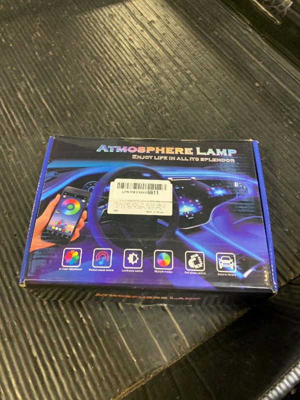 Photo 1 of Dreamcolor Acrylic Interior Car LED Strip Light with Wireless APP, RGB 22 in 1 with 175 inches 600 LEDs Fiber Optic Car Ambient Lighting Kits, Dual Zone Sound Active Function LED Strip for Car