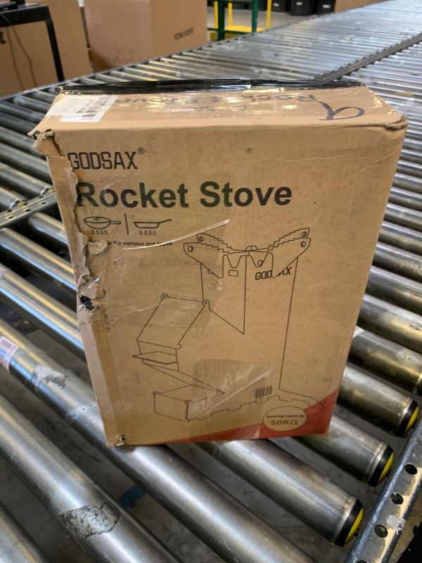 Photo 1 of Rocket Stove for Cooking Portable Wood Burning Wood Fire Camping Backyard Cooking Outdoor Events BBQ Comes with Storage Bag