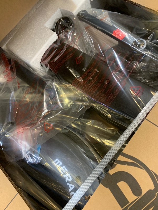 Photo 1 of Merach Exercise Bike, Brake Pad/Magnetic Stationary Bike with Exclusive App, Low Noise Indoor Cycling Bike with 270LBS Weight Capacity, Dumbbell Rack and Fitness Courses for Weight Loss