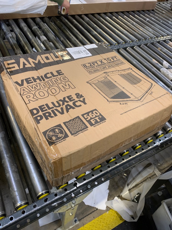 Photo 1 of SAMOUT Vehicle Awning 8.2' x 10' Rip-Stop 420D Oxford Side Changing Room With PVC Floor, Waterproof & Wind Resistance, Easy Setup Design (Room Only)