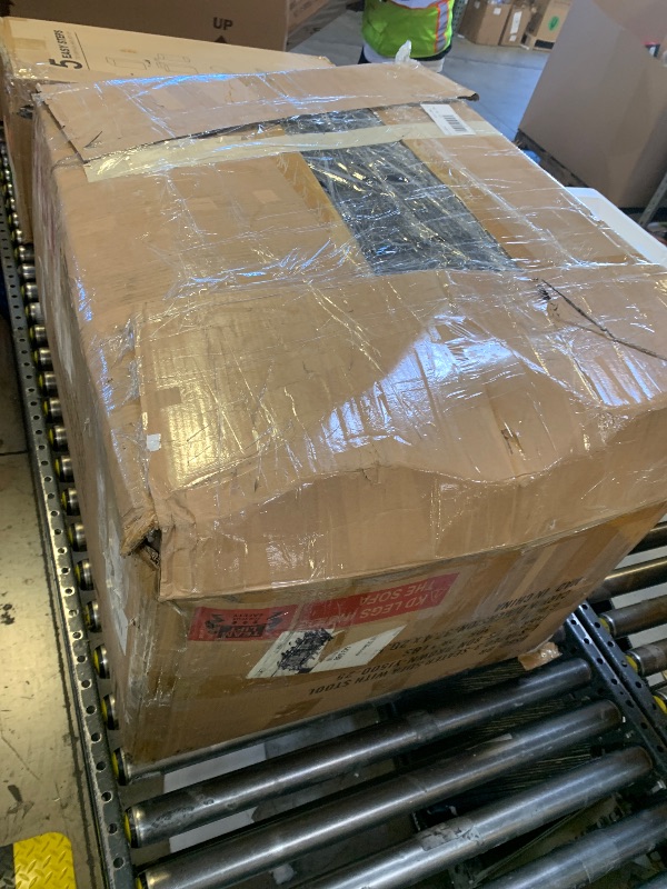 Photo 1 of Shintenchi Modern Upholstered Sectional Sofa, L-Shaped Couch with Reversible Chaise for Living Room, Black Corduroy Fabric