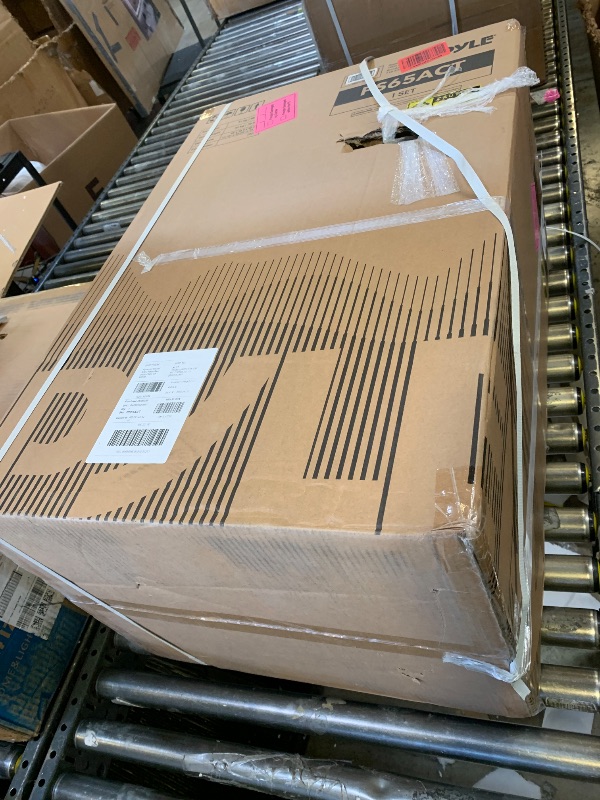 Photo 1 of Pyle Portable Bluetooth PA Speaker System - 3-Way Active & Passive Outdoor Bluetooth Speaker Portable PA System w/ Microphone In, Party Lights, FM Radio - Tripod, Remote - Pyle PS65ACT,Black