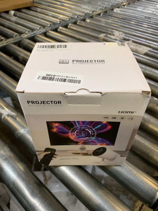 Photo 1 of [Electric Focus]Mini Portable Projector with 4K Support, Bluetooth 5.4 WIFI6, 5watt Sound Base Speaker, 260 ANSI, Android 11, 210° Rotation , Auto Keystone Correction Video Projector HY300 PLUS