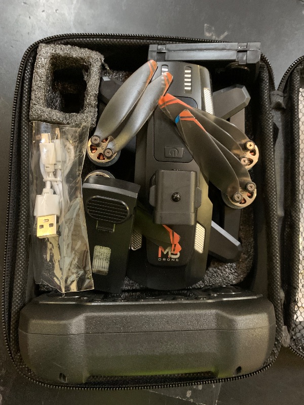 Photo 1 of Drone With 4K Dual Cameras, Mini Drones One Key Take Off/Landing,Brushless Motor,Altitude Hold, Waypoint Fly, Headless Mode, 360°Flip, 2 Batteries, jsdhfhrryu353