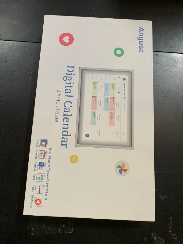 Photo 1 of Digital Calendar Chore Chart - Touchscreen Interactive Digital Planner Display - WiFi Smart Planner w/LCD Display, Task Scheduling & Reward Tracker - Family Schedule Smart Display?10.1-inch, White?