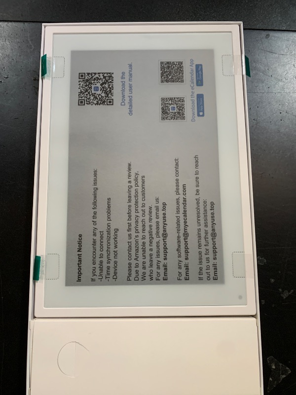 Photo 1 of Digital Calendar Chore Chart - Touchscreen Interactive Digital Planner Display - WiFi Smart Planner w/LCD Display, Task Scheduling & Reward Tracker - Family Schedule Smart Display?10.1-inch, White?