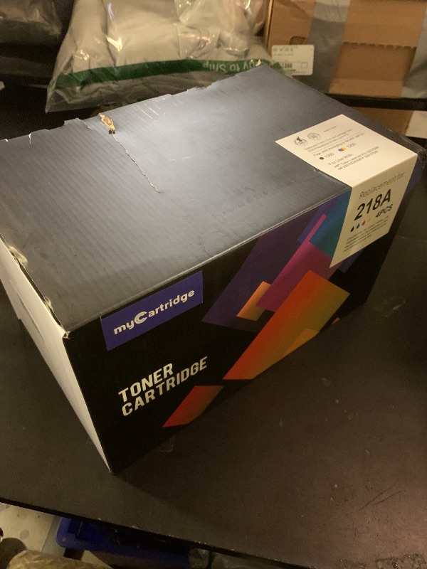 Photo 1 of 218A Toner Cartridges 4 Pack (with Chip) Compatible Replacement for HP 218A 218X for Color LaserJet Pro 3201dw MFP 3301fdw 3301cdw 3301sdw Printer Ink W2180A W2180X High Yield (BCMY, 4-Pack)