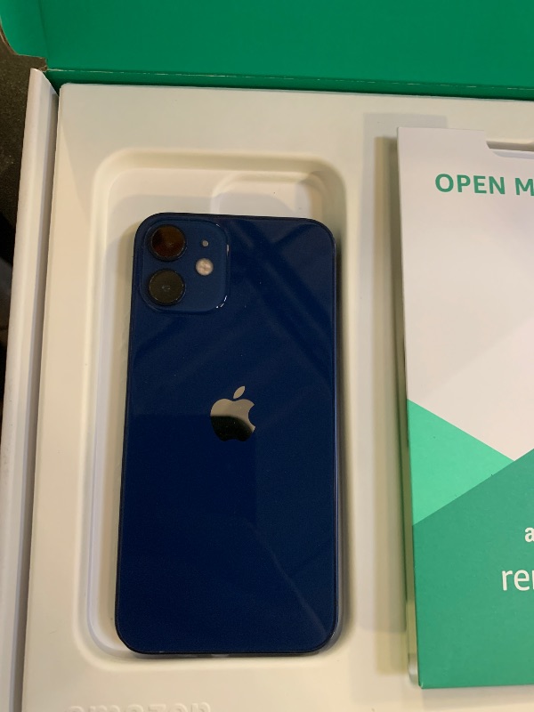 Photo 1 of Apple iPhone 12 Mini, 128GB, Blue - Unlocked (Renewed Premium)