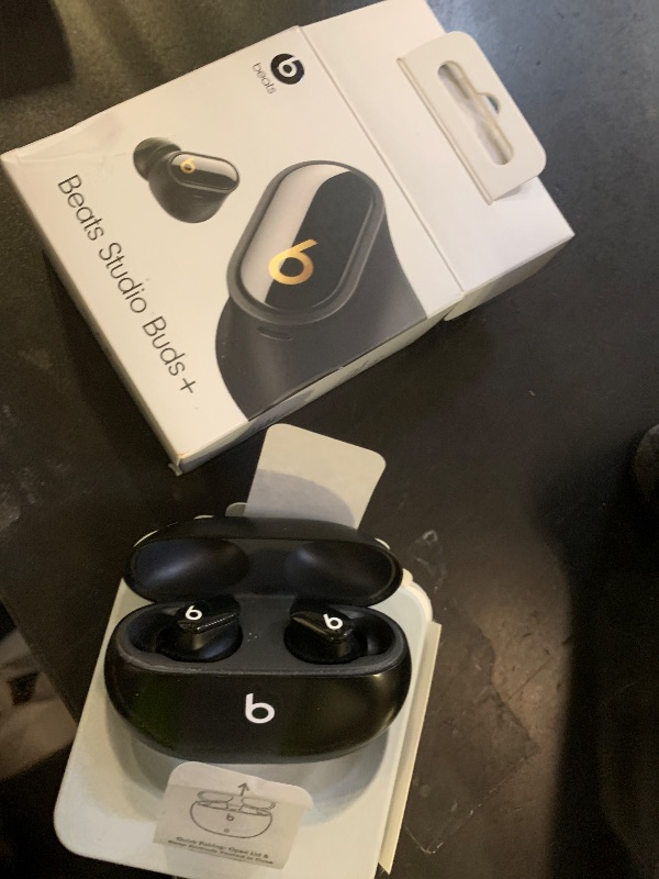 Photo 1 of charging port nonfunctional------------------------------------------------------------------Beats Studio Buds + | True Wireless Noise Cancelling Earbuds, Enhanced Apple & Android Compatibility, Built-in Microphone, Sweat Resistant Bluetooth Headphones, S