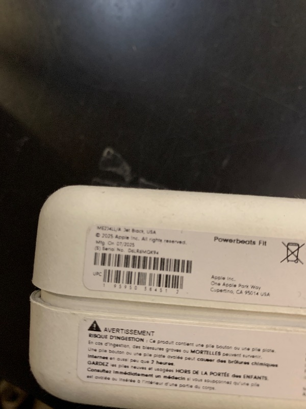 Photo 1 of Beats Powerbeats Fit - Wireless Noise Cancelling Workout Earbuds with Secure-Fit Wingtips, Up to 30-Hour Battery Life, Sweat & Water Resistant, Apple & Android Compatible - Jet Black