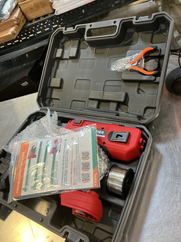 Photo 1 of Rebar Tying Machine, Automatic Rebar Tie Gun, Electric Cordless Wire Twister Tool, Battery Powered 1-9 Tightness Adjustable for ? 0.3" to 1.3" Rebars