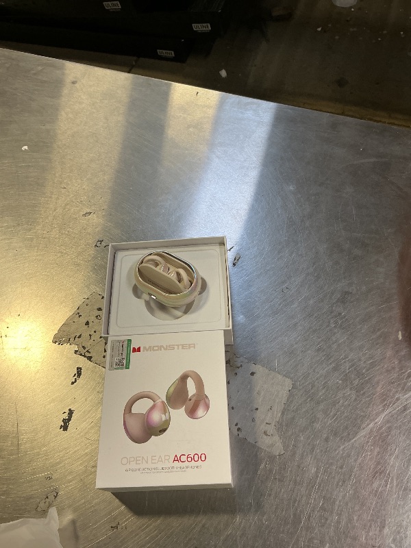 Photo 1 of Monster Open Ear AC600 Headphones, Bluetooth 5.4 Wireless Earbuds with HiFi Stereo, Clip-On Earbuds with ENC Clear Call, 21H Playtime, IPX6 Waterproof Wireless Headphones for Exercise Sport Outdoor