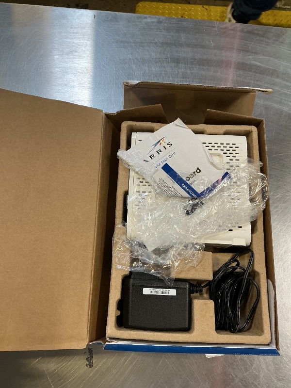 Photo 1 of ARRIS SURFboard SB8200 DOCSIS 3.1 Multi?Gig Cable Modem | 2 -1Gbps Ethernet Ports | Works with Xfinity, Cox, Spectrum | For Cable Internet Plans up to 2Gbps | Modem Only, Router Required