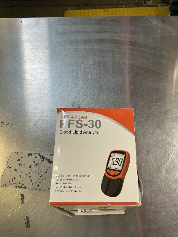 Photo 1 of 5- in-1 Lipid Test Kit, Cholesterol Test Kits, Cholesterol Tester Meter Kit at Home, (All-in-One 10ea x Profile 5-in-1 Lipid Test Strips Included)