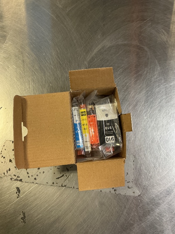 Photo 1 of 910XL Ink Cartridges Compatible for HP 910 Ink Combo Pack for HP910xl Ink Work with OfficeJet Pro 8025 8025e 8020 8020e 8028 8028e 8010 8010e 8022 8022e 8015 8035e Printers Black C/M/Y Ink(4 Pack)