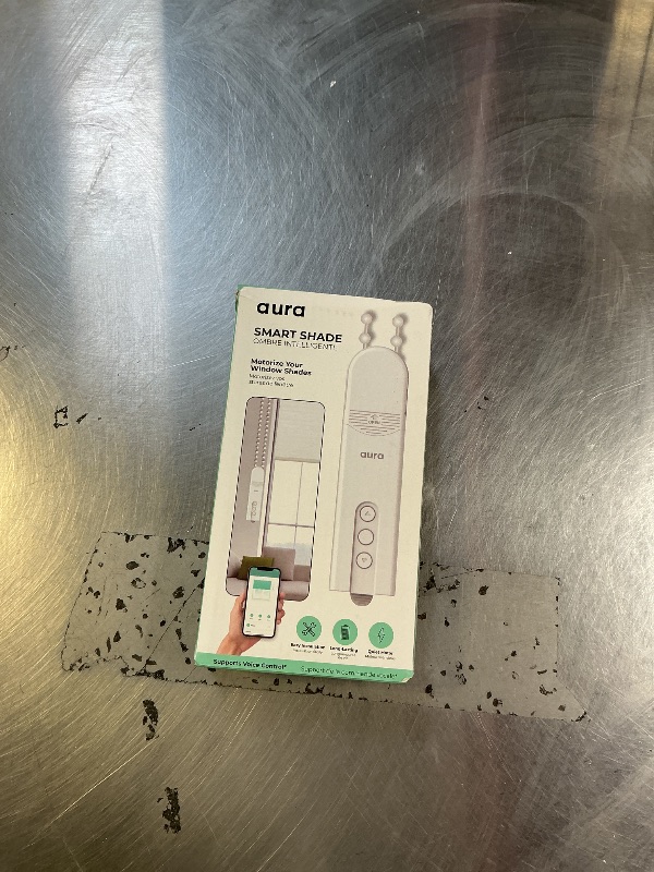 Photo 1 of Aura Roller Smart Shade Driver, Remote Control & WiFi Dongle | Automate Existing Blinds | Beaded Window Shade Compatible Up to 4x5ft | Rechargeable Battery | Set Schedules | Hands Free Voice Control