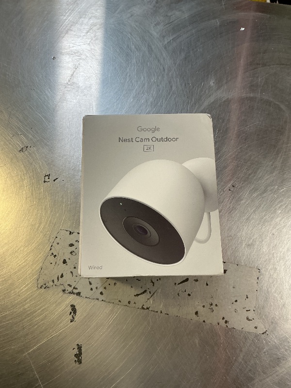 Photo 1 of Google Nest Cam Outdoor (Wired, 2nd Gen) - Security Camera with 2K Video and Gemini, Night Vision, 2-Way Audio - Works with Google Home - 2025 Model - Snow