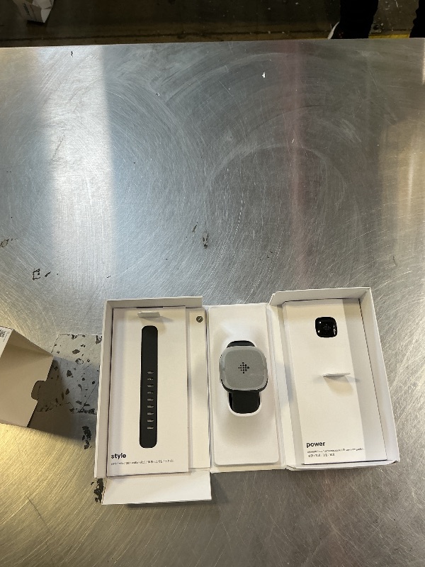 Photo 1 of Fitbit Sense 2 Advanced Health and Fitness Smartwatch with Tools to Manage Stress and Sleep, ECG App, SpO2, 24/7 Heart Rate and GPS, Shadow Grey/Graphite, One Size (S & L Bands Included)