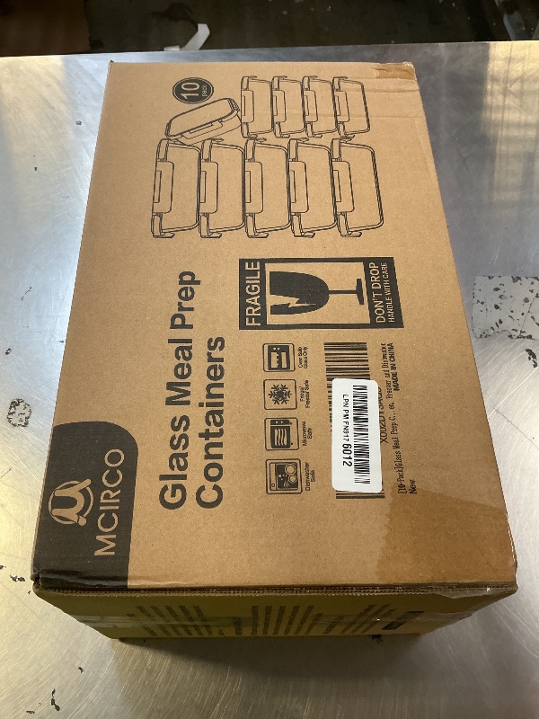 Photo 1 of [10-Pack] Glass Meal Prep Containers with Lids, MCIRCO Food Storage Containers with Snap Locking Lids, Airtight Lunch Containers, Microwave, Oven, Freezer and Dishwasher