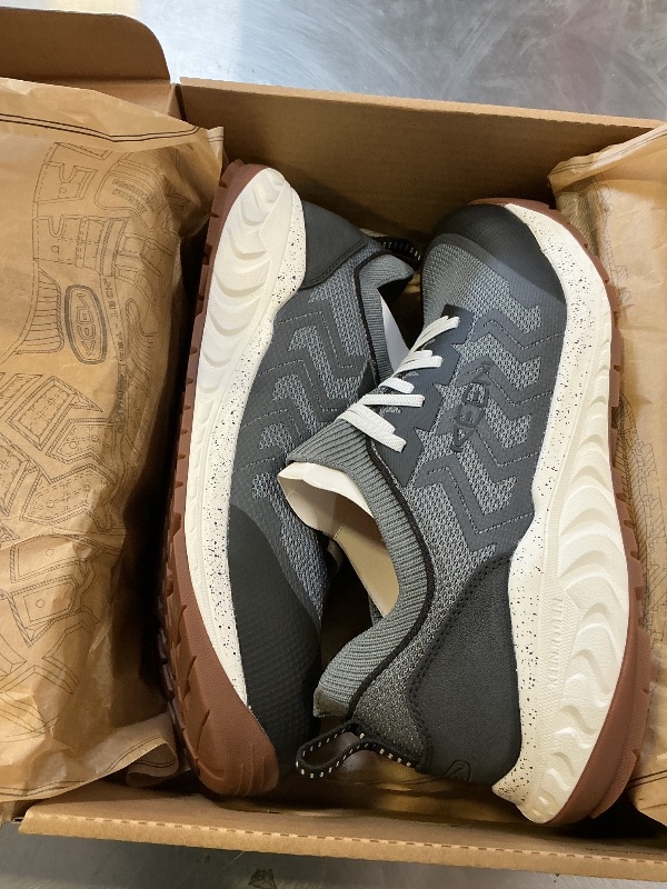 Photo 1 of KEEN Utility Men's Arvada Shift Low Height Composite Toe Breathable Comfortable Slip On Work Sneakers, Steel Grey/Gum, 13 D