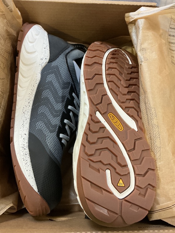 Photo 1 of KEEN Utility Men's Arvada Shift Low Height Composite Toe Breathable Comfortable Slip On Work Sneakers, Steel Grey/Gum, 13 D