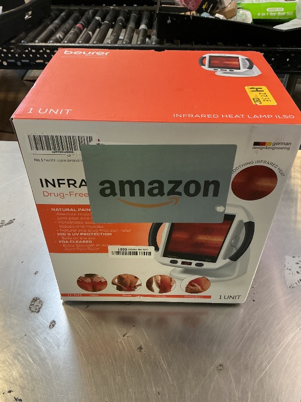 Photo 1 of Beurer IL50 Infrared Heat Lamp Heated Red Light Therapy Lamp for Body, Face, Sinuses, & Skin - Effective Muscle Pain & Cold Relief Treatment by Improving Blood Circulation