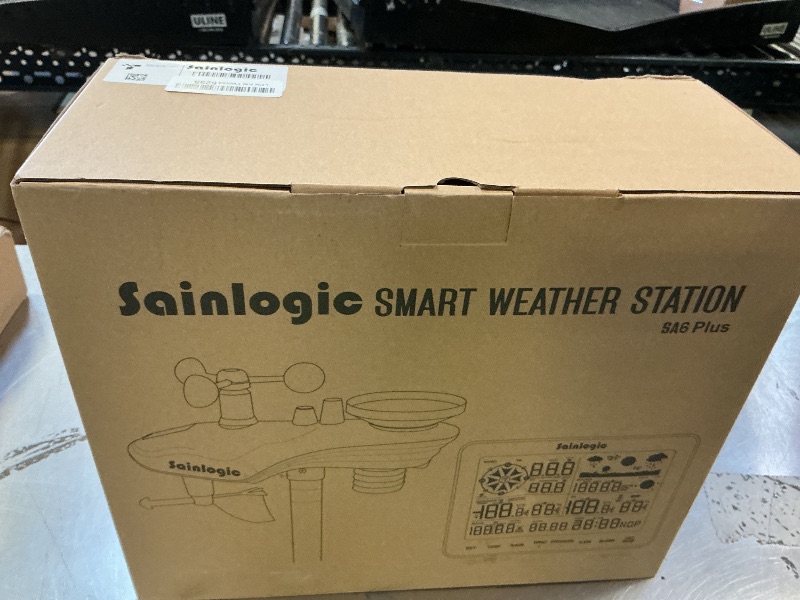 Photo 1 of **SELLING FOR PARTS**Sainlogic Smart WiFi Weather Stations Wireless Indoor Outdoor SA6 Plus,24/7 AI Weather Forecast by Weatherseed®,APP Alert,Weather Station with Rain Gauge and Wind Speed,2-Year Data Storage?Only 2.4G?
