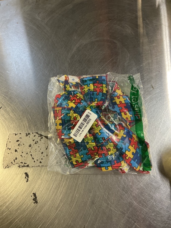 Photo 1 of ABTOLS Large Autism Awareness Bow for Wreath, Front Door, Colorful Burlap Ornament Tree Topper for Support Groups Fundraisers Indoor Outdoor Decor