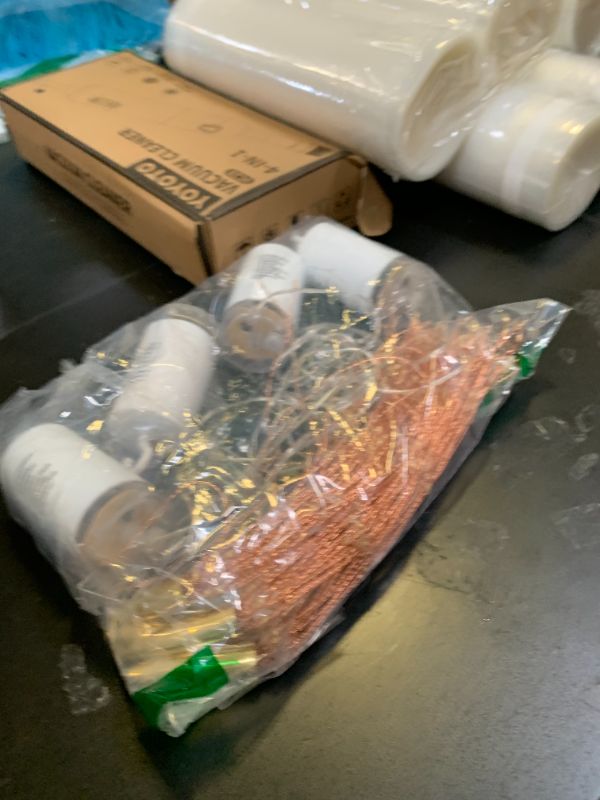 Photo 1 of PXBNIUYA 4 Pack Starburst Sphere Lights,200 LED Firework Lights, 8 Modes Dimmable Remote Control Waterproof Hanging Fairy Light, Copper Wire Light for Patio Parties Christmas (Battery Operated)