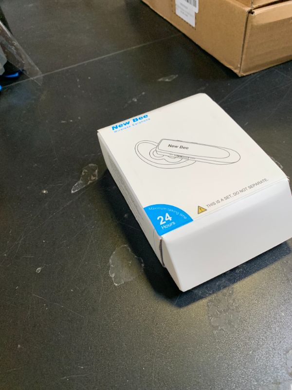 Photo 1 of [2 Pack] Bluetooth Earpiece Wireless Handsfree Headset V5.0 24 Hrs Driving with Mic 60 Days Standby Bluetooth Headset for iPhone Android Samsung Driver