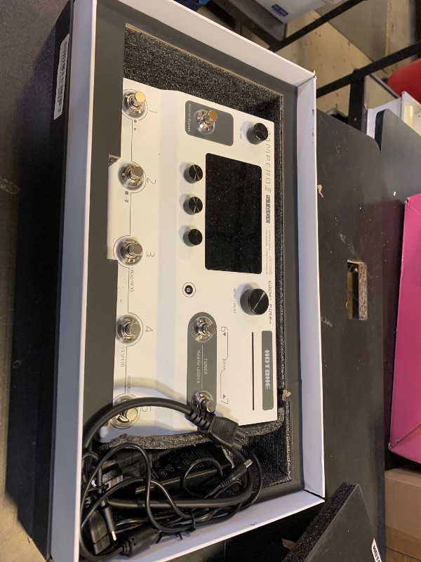 Photo 1 of HOTONE Multi-Effects Pedal Dual Effect Chains with FX Loop MIDI I/O Stereo OTG USB Audio Interface Touch Screen Ampero II Stage(Include 10 PCS Additional Footswitch Toppers By VOLKTONE)