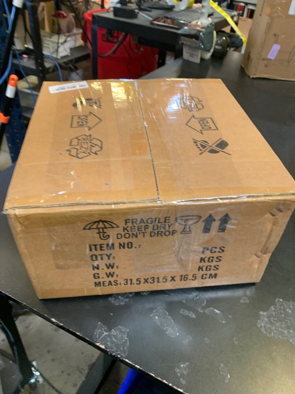 Photo 1 of PAKEDANDUN Outdoor Post Light, 11.81" Square Pillar Post Lights Wired Modern Fence Deck Posts Lamp Waterproof Outside 3000K Warm LED Lantern for Flat Surface Patio Garden Decoration