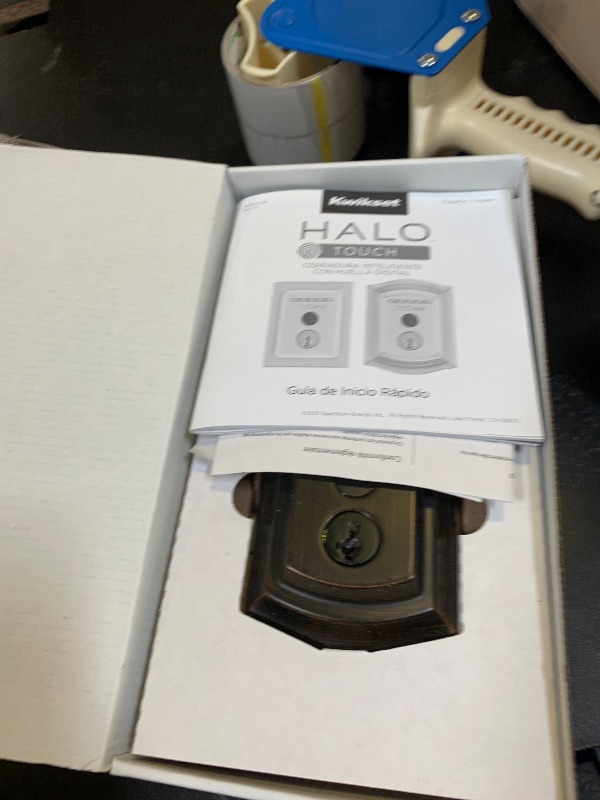 Photo 1 of Kwikset Halo Touch Fingerprint Wi-Fi Smart Lock, Keyless Entry Door Deadbolt, Geofence Auto-Unlock, Grade AAA Certified, No Hub Needed Easy Install, Venetian Bronze Lifetime Finish Warranty