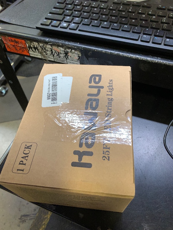 Photo 1 of Kawaya Outdoor Patio String Lights: 25 FT LED Outside Patio Light with 12 Shatterproof Vintage Bulbs - 2700K Dimmable IP65 Waterproof Edison Outdoor Lighting for Porch Deck Bistro Cafe Party