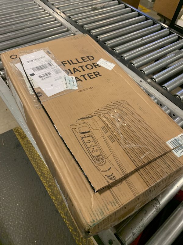 Photo 1 of PELONIS Radiator Heater for indoor use Large Room with Remote, Thermostat & LED Display, Quiet Oil Filled Heater with 5 Temperature Settings, Overheat & Tip-Over Protection, Silver