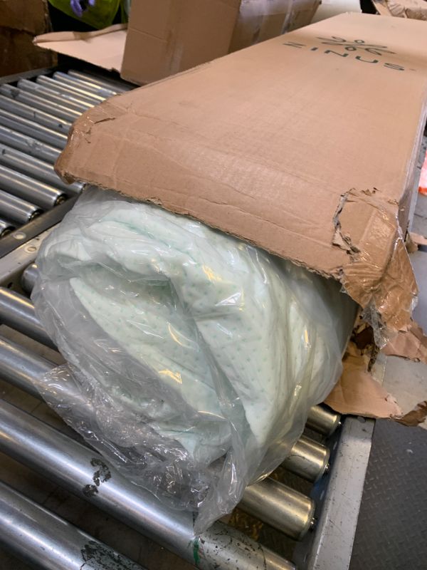 Photo 1 of Zinus 14 Inch Queen Green Tea Memory Foam Mattress, Fiberglass Free, Medium Firm Feel, Zoned Pressure Relief, Certified Safe Foams & Fabric, Mattress in A Box